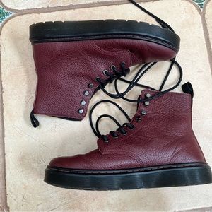 Maroon Doc Martens